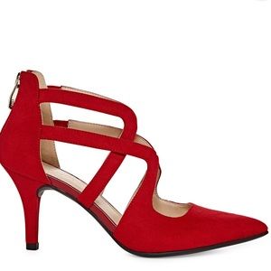 NWT Red Liz Claiborne Helen Work Heels